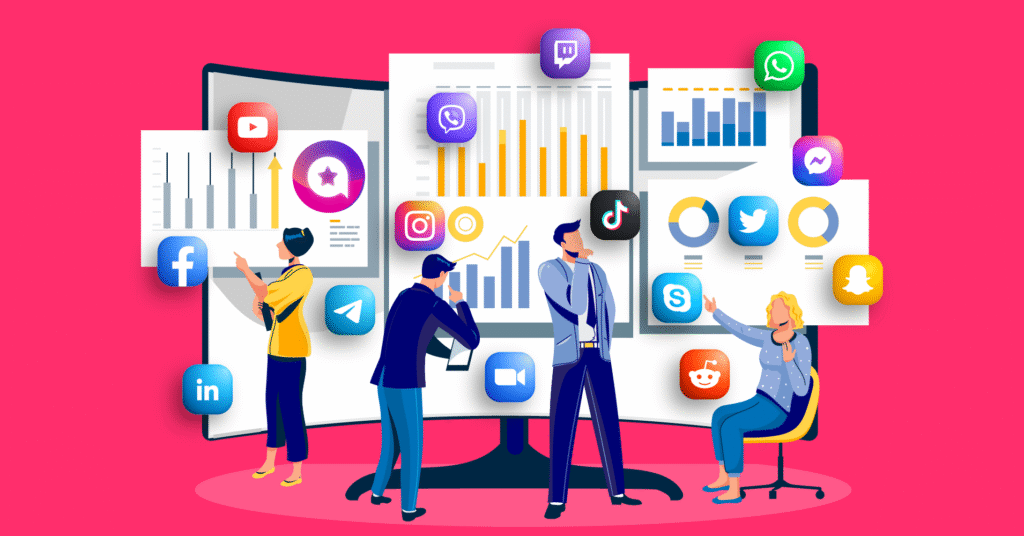 Marketing strategy forming with team for platforms